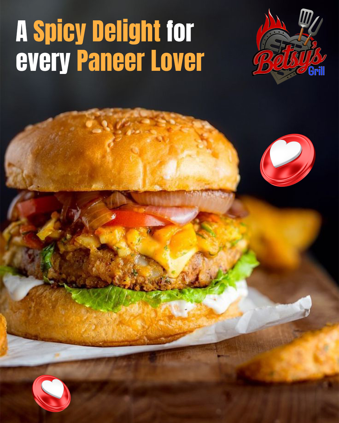 Best Fiery Paneer Burger in Kopar Khairane